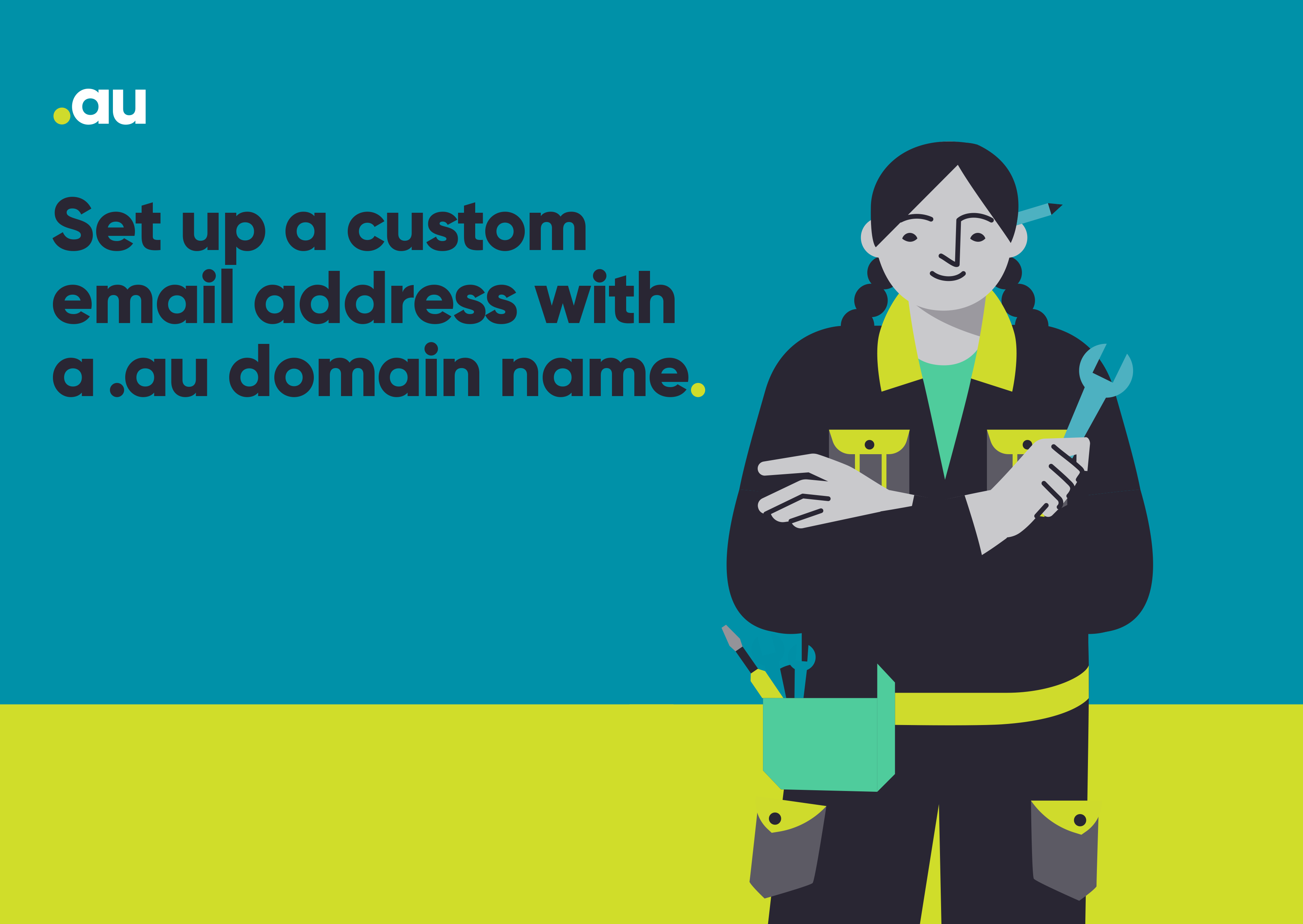 Set up a custome email address with a .au domain name